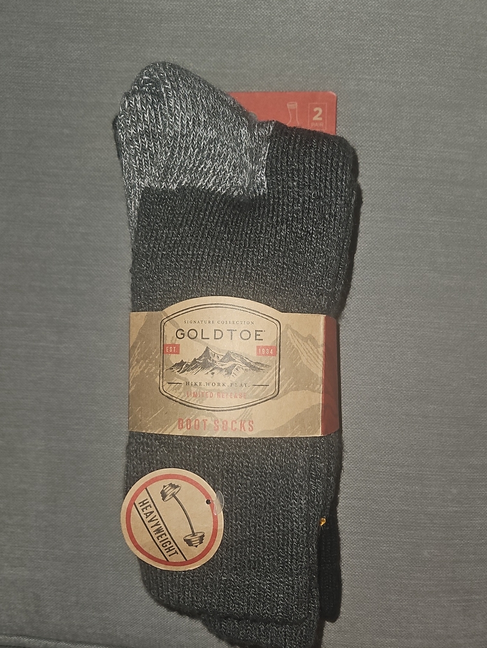 Men's Gold Toe Heavyweight Boot Socks, Set Of 2
